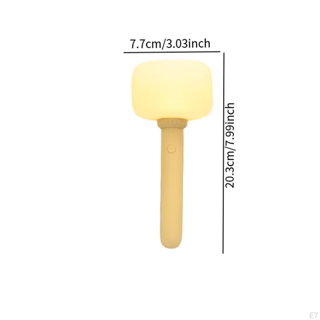 Concert Cheering Lightstick Handheld Silicone Night Light Glow Cute for Carnival