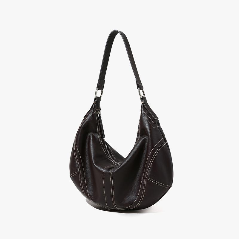 Cowhide Dumpling Bag Crossbody Bag Genuine Leather Women's Bag Handbag