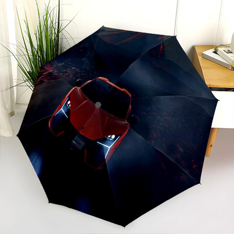 High-Performance Car Unveiled Folding umbrella Portable Suitable for all seasons Three folds outdoor light