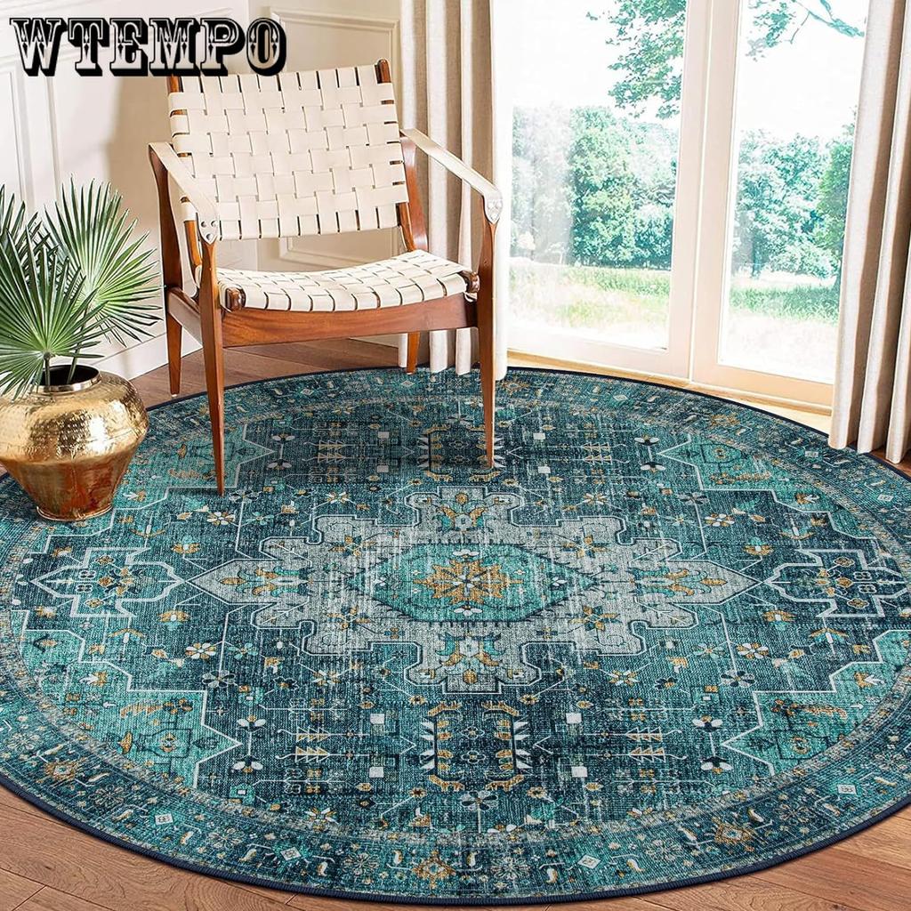 Circular Carpet Living Room Dirt Resistant Coffee Table Mat Sofa Carpet Bedroom Decoration Bedside Carpet