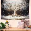 Enchanted Tree Tapestry Glowing Night Scene Wall Art for Bedroom or Living Room Large Decorative HangingAdd Mystical Ambiance