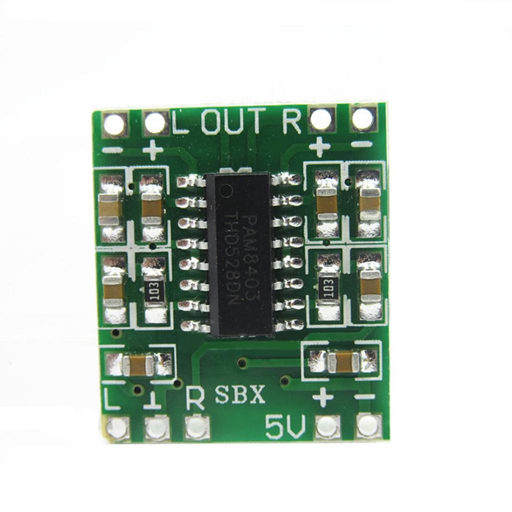 10PCS DC 5V Amplifier Board Class D 2*3W USB Power Mini PAM8403 Audio Module