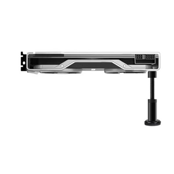 Medium Black Aluminum Alloy Graphics Card Bracket Support, 1 pc