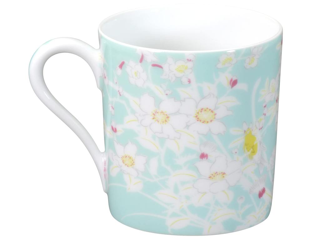 Okura Toen Toen X Bathed In Sunlight Mug [Okura Chiso] (blue) <Microwave Compatible> 107C-C308-B