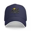 KING Krone Logo Baseballkappe Schwarz Verstellbare Mütze Streetwear Stil Unisex Damen Modeaccessoire Urban Trendiges Design