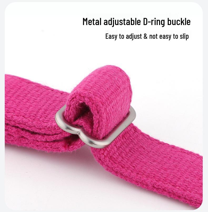 Cotton Linen Pet Collar for Small to Large Dogs - Neck & Leash Set for Huskies and Teddies