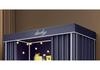 Upper Bunk Dorm Bed Curtain & Mosquito Net with Three-Open Doors - Blackout for Summer