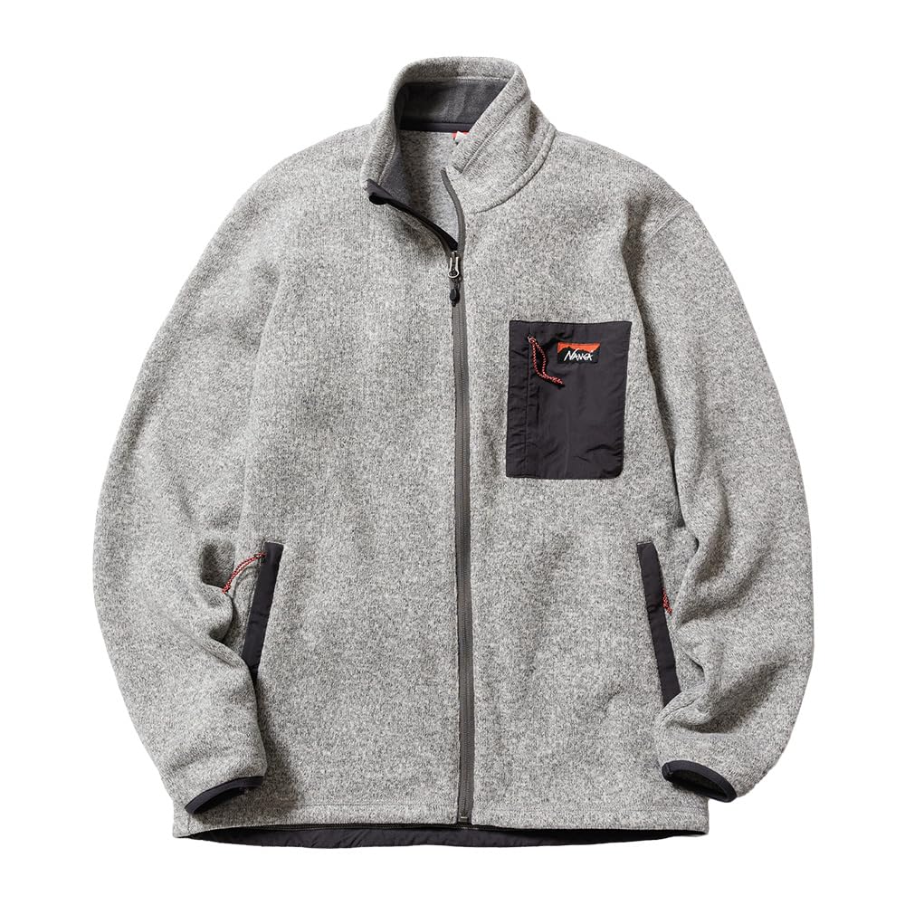 NANGA POLARTEC FLEECE ZIP This Polartec Fleece Zip Blouson Is Available In Black and Gray for Men and Perfect for Casual Outerwear or Providing Warmth