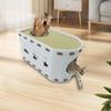 2 In 1 Indoor Cat Cave House Large Scratcher Cozy Hideaway Climbing Kitten Bed