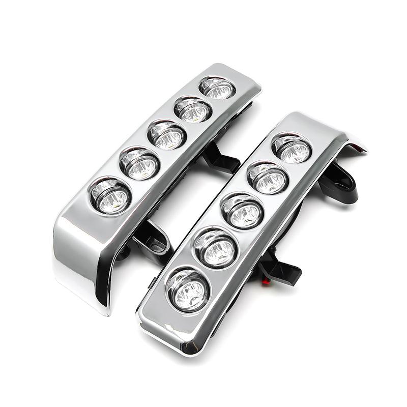 For Toyota Land Cruiser LC70 LC71 LC76 LC78 LC79 FJ70 FJ71 FJ76 J79 LED Front Bumper Lamp Daytime Running Light Cover Trim