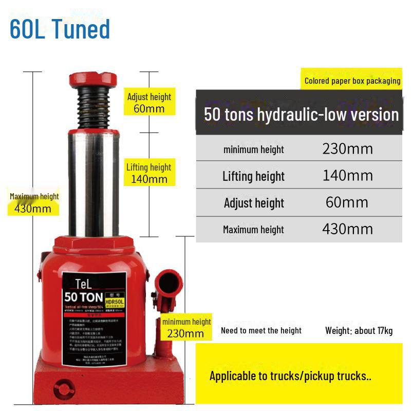 Hydraulic Car Jack for Off-Road Tire Changes (2T/3T)