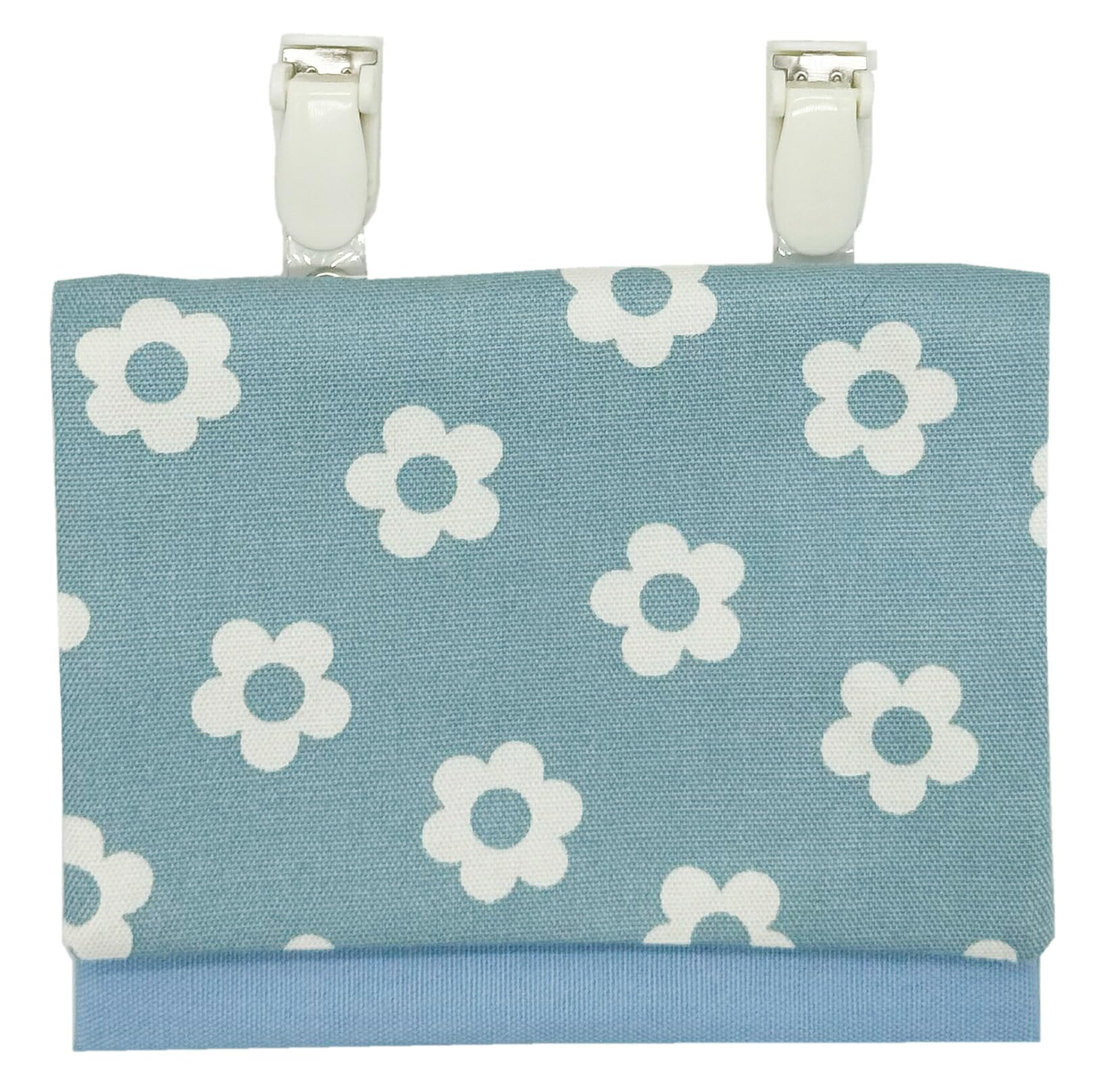 

Jewelry Shop M Portable Clip Pocket Pouch for Elementary School Girls and Simple Pocket Made in Blue Flower and Daisy BL pok Children, Pouch, Japan,