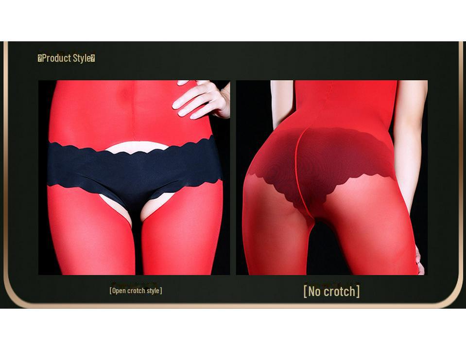 Qinghe 10D Transparente Strapsstrümpfe & Verstellbarer Träger Tube Top Body Set