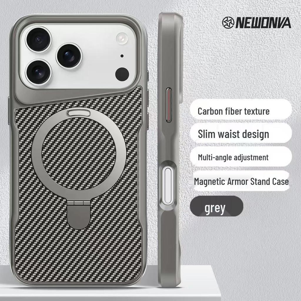 Armor Slim Magnetic Stand Case for iPhone 17 Pro Max - Full Coverage Drop Protection