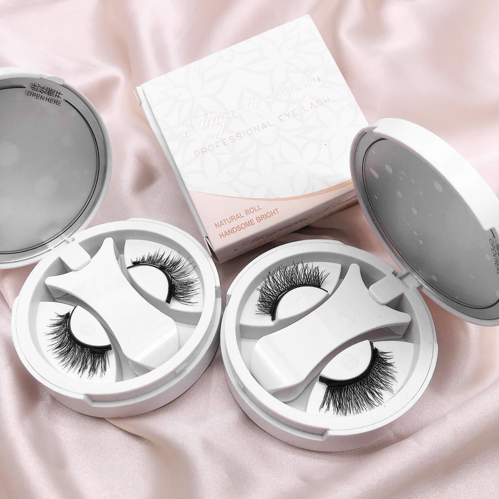 Nature Look 3D False Eyelash No Glue Invisible Magnetic Eyelashes Custom Logo Quantum Magnetic Lashes