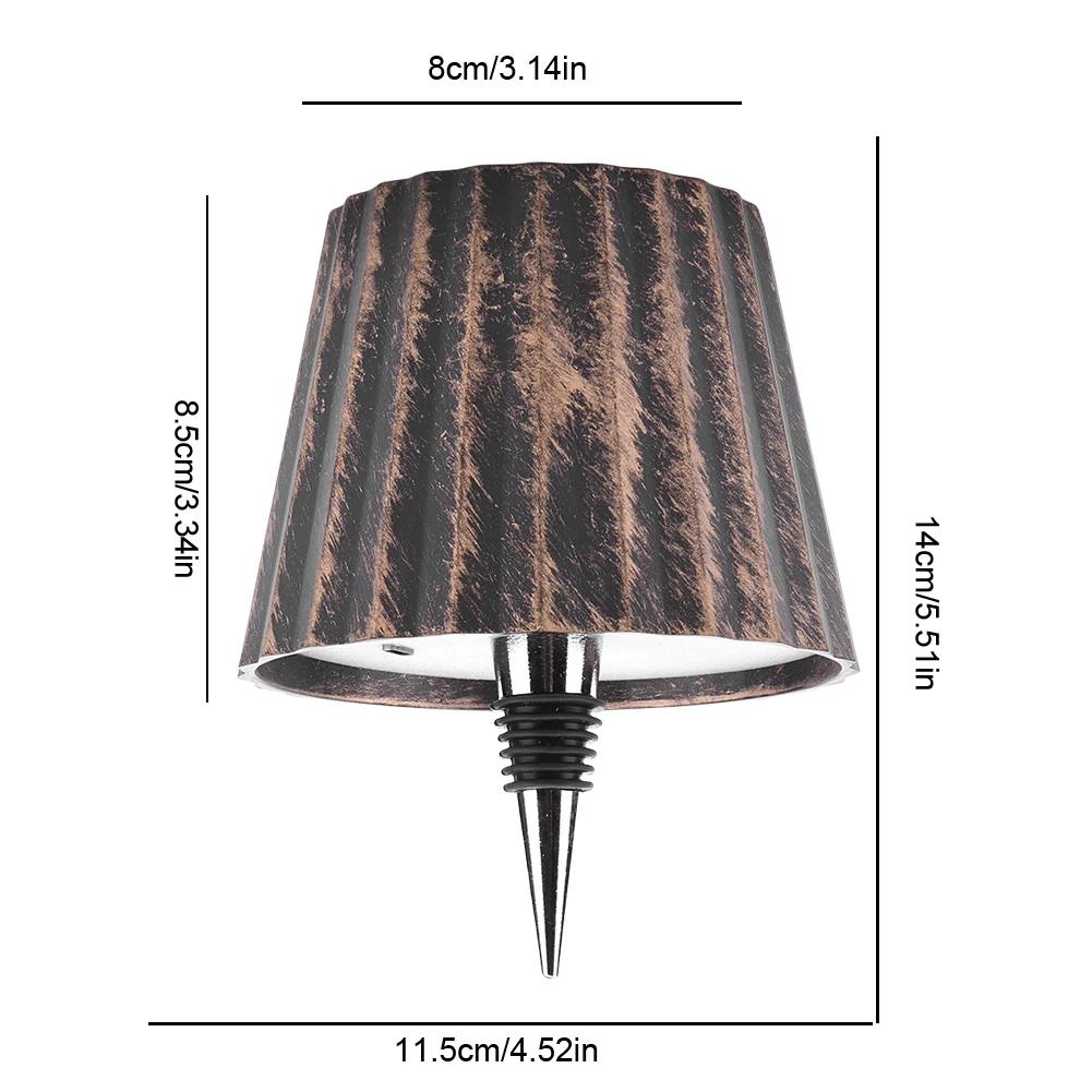 Wireless Bottle Table Lamp 3-color and Stepless Dimming Night Lamp 2000mAh Desk Lamps Bar Atmosphere Night Lights