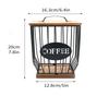 Leeseph Cestello per capsule di caffè Porta capsule di caffè Contenitore per filtri di caffè Cestello Portafiltro di caffè con coperchio