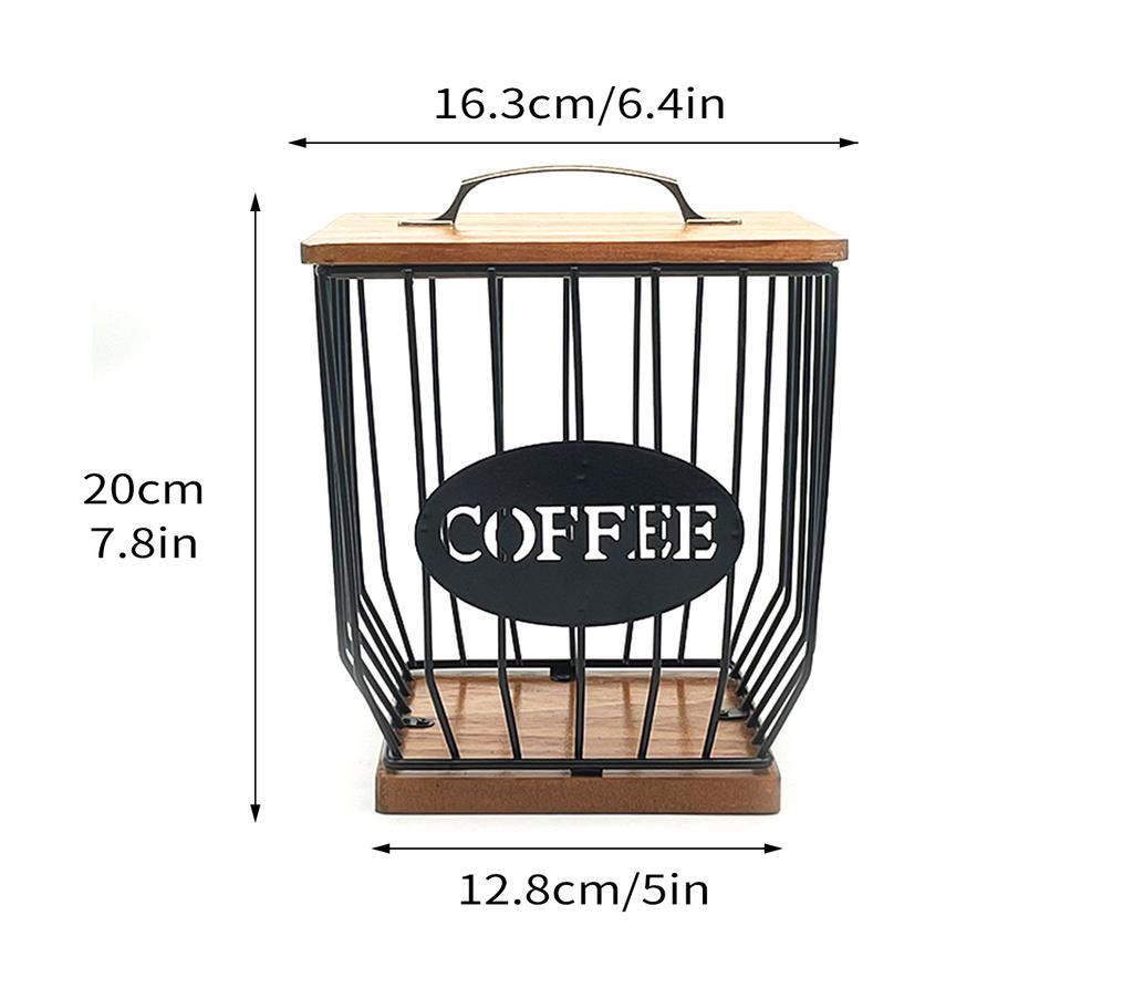 Leeseph Cestello per capsule di caffè Porta capsule di caffè Contenitore per filtri di caffè Cestello Portafiltro di caffè con coperchio