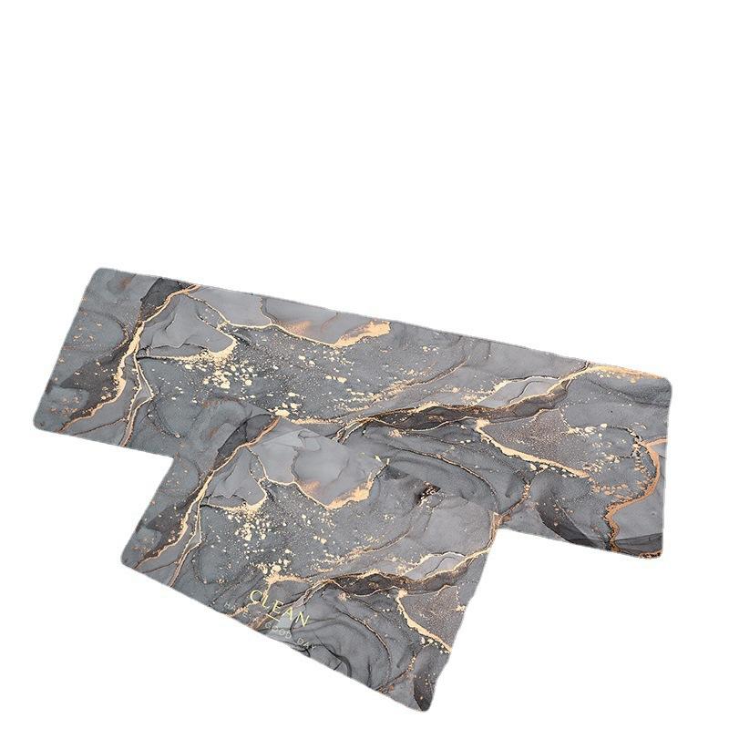 Light Luxury Diatom Mud Mat Nordic Wind Household Long Strip Absorbent Oil Absorption Non-slip Foot Mat Dirty Kitchen Mat