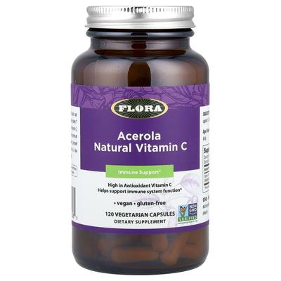 Acerola Natural Vitamin C, Veggie Capsules 120