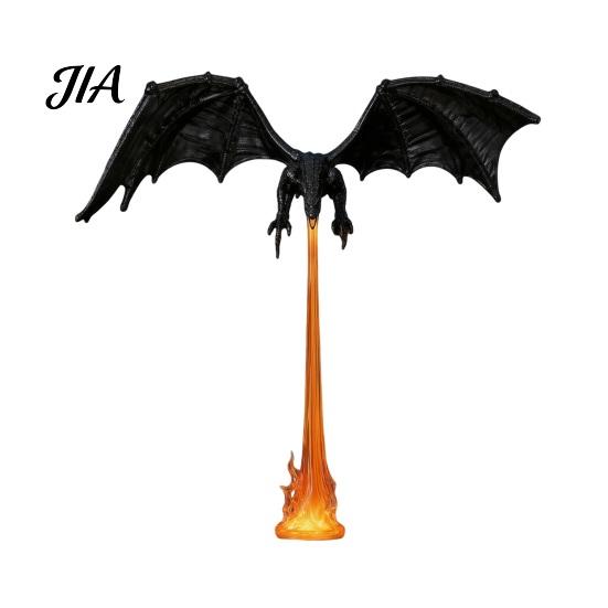 Dragon Bookshelf Decor Fire-breathing Figurine, Durable PLA Flying Book Stopper, 3D Printed Statue Print Fantasy Ornament for Home Office Library Cool