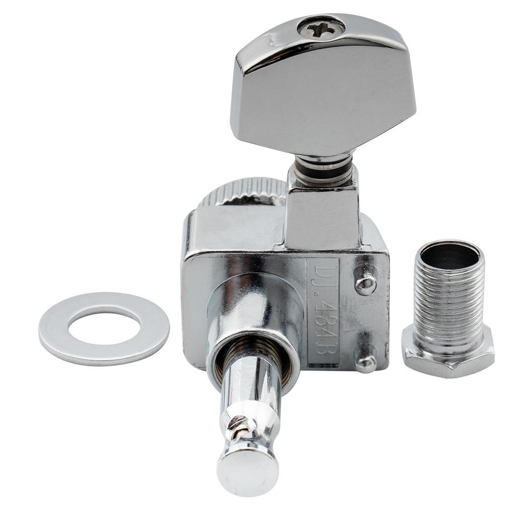 Musiclily Pro 6-Pin Locking Tuners for Fender Strat/Telecaster Electric Guitars, Chrome