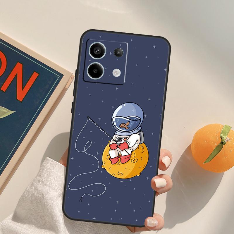 Star Astronaut Cute Funda For Xiaomi Redmi Note 14 Pro 9 10 11 12 13 Pro 10S 11S 12S Redmi 10C 12C 13C 14C Case
