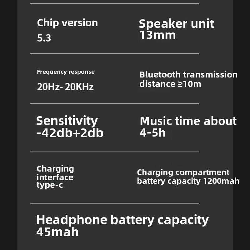 New Wireless Bluetooth Headset Tws Slide-cap In-ear Breathing Light Headset 5.3