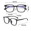 Fashionable Anti Blue Light Glasses Men's and Women's Square Glasses with Color Changing Lenses Casual Style
