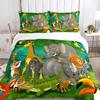 Jungle Animal Comfortable Duvet Quilt Cover Pillowcase Bedding Set Children Bedroom Decoration Home Textile