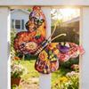3pcs 2D Flat Butterfly Wall Art Metal Hanging Decor Butterfly Wall Decor  Outdoor Fence
