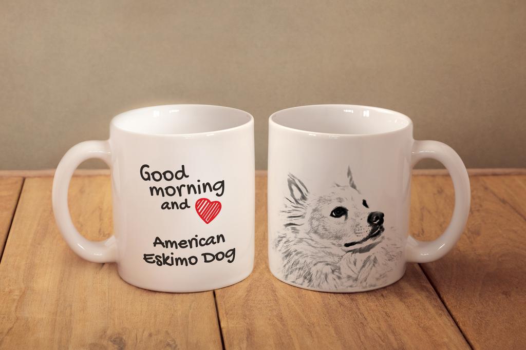 American Eskimo Dog, American Spitz - cup with a dog, personalized cup with a print, a classic gift for everyone from the Art-Dog brand
