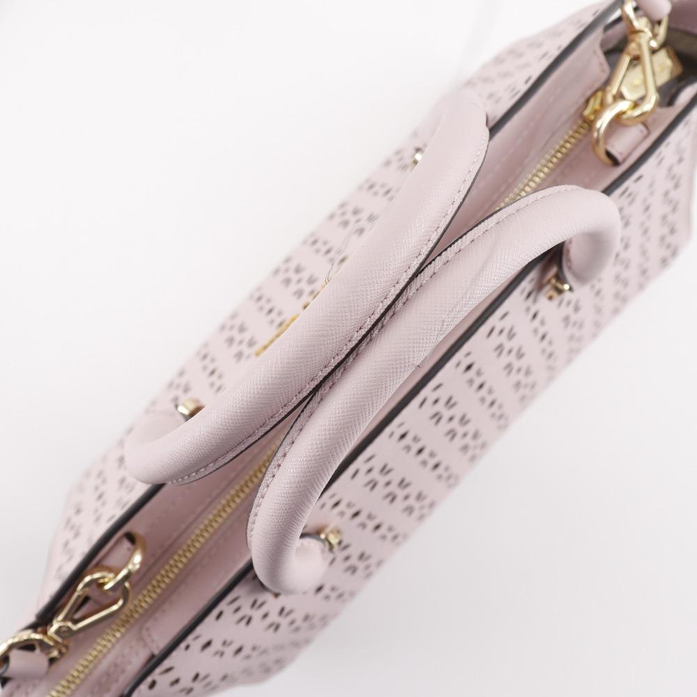 Michael Kors Selma Handbag 2WAYShoulder punching pink leather Women Used