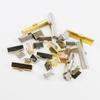 50Pcs/lot 6-40mm Cove Clasps Cord End Caps String Ribbon Leather Clip Connector For Necklace Bracelet Jewelry Making Accessories