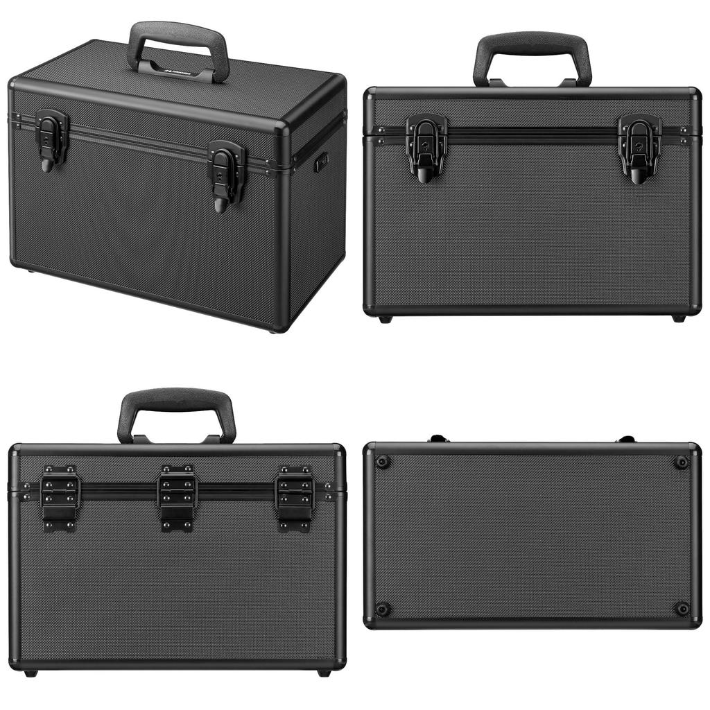 HAKUBA Camera Case Hard Case Aluminum Frame ABS Resin Panel All Black HC-01L 15.2L & AC-HC01-LBK