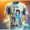 Pánské letní tričko s grafikou Messiho Klasické fotbalové sportovní topy s krátkým rukávem Dětské chlapecké ležérní trička Dresy na cvičení Street