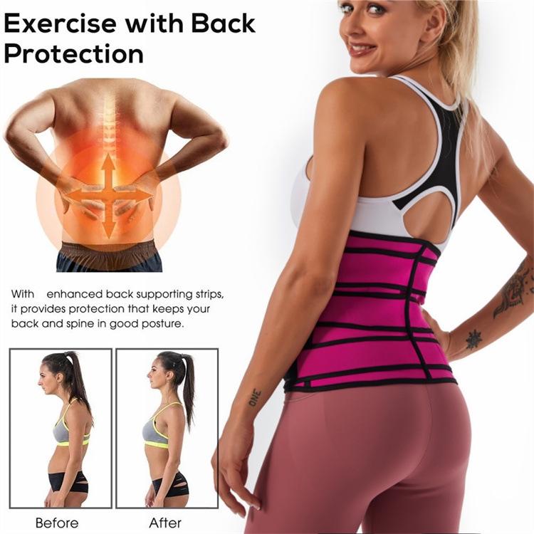 Zipper Waist Trainer & Yoga Bodysuit with Sweat Abdominal Belt for Fitness & Waist Shaping