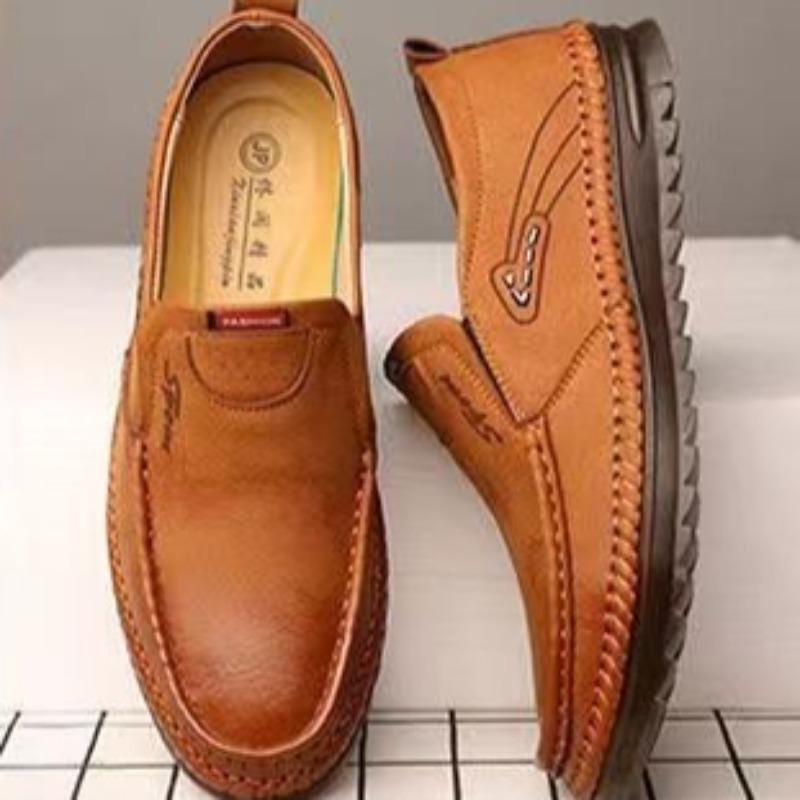 Leather Shoes for Men Luxury Business Casual Shoe Comfort Soft Sole Driving Shoes for Men Oxford Office Footwear Slip-On Loafers