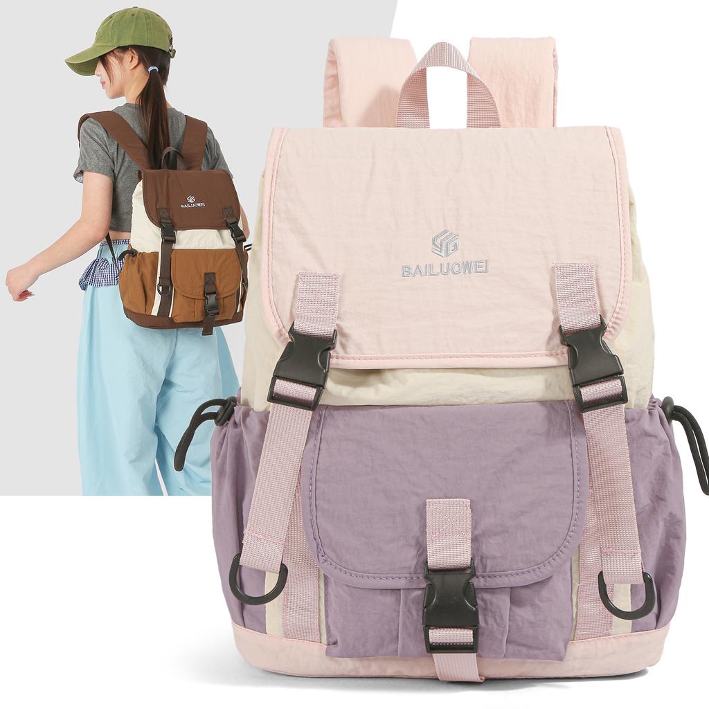 Schoolbag Mori Small Fresh Backpack Female Large Capacity Student School Bag Leisure Travel Backpack Waterproof Lightweight Outdoor Backpack