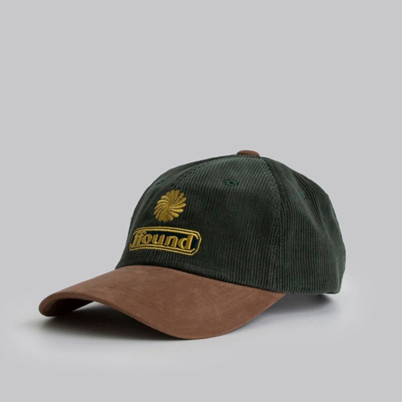 

human & cat FFOUND3 CORDUROY/PEACH BALL CAP_GREEN GREEN