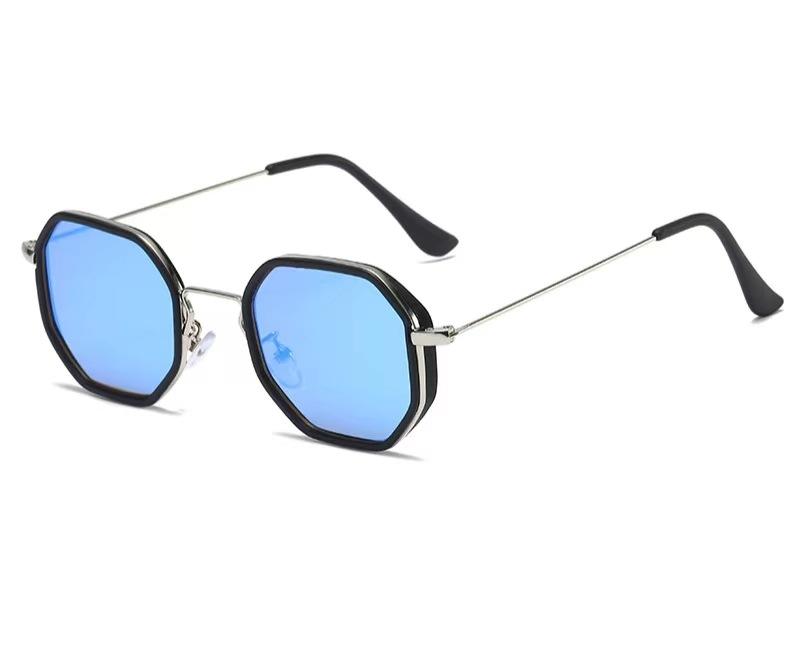 Geometric Polygon Metal Sunglasses for Men - Casual Retro Classic Elegant Simplistic Fashion Eyewear Outdoor Fishing,Vacation, & Driving