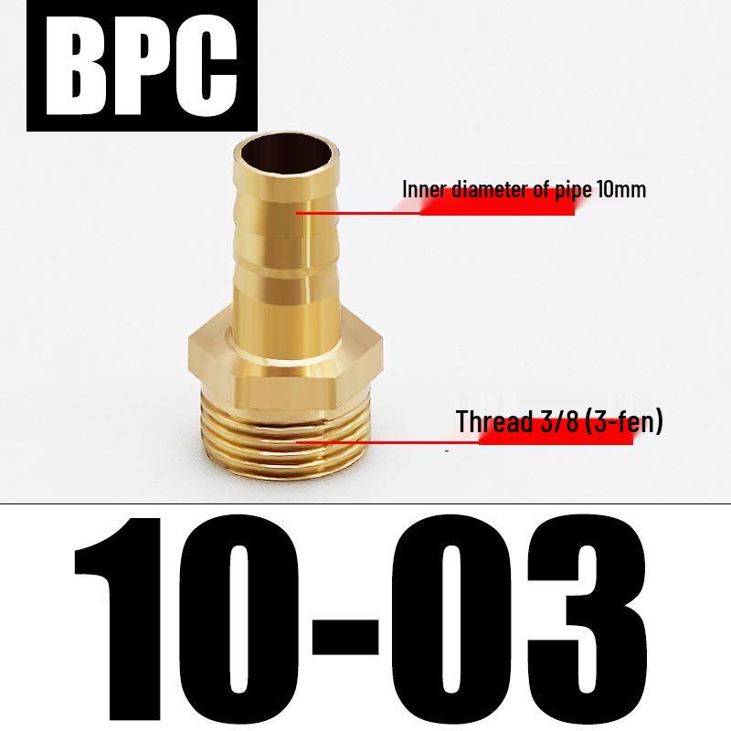 All-Copper Male Thread Fittings: Pagoda Head, PC6/8/10, 4-Point & 6-Point for Water/Gas Hoses