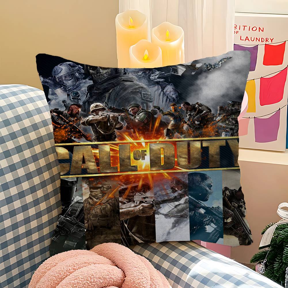 C-Call of Duty Pillowcase toon Gift Cushion Cover Bedroom Home Sofa Chair Seat Decor pillow case