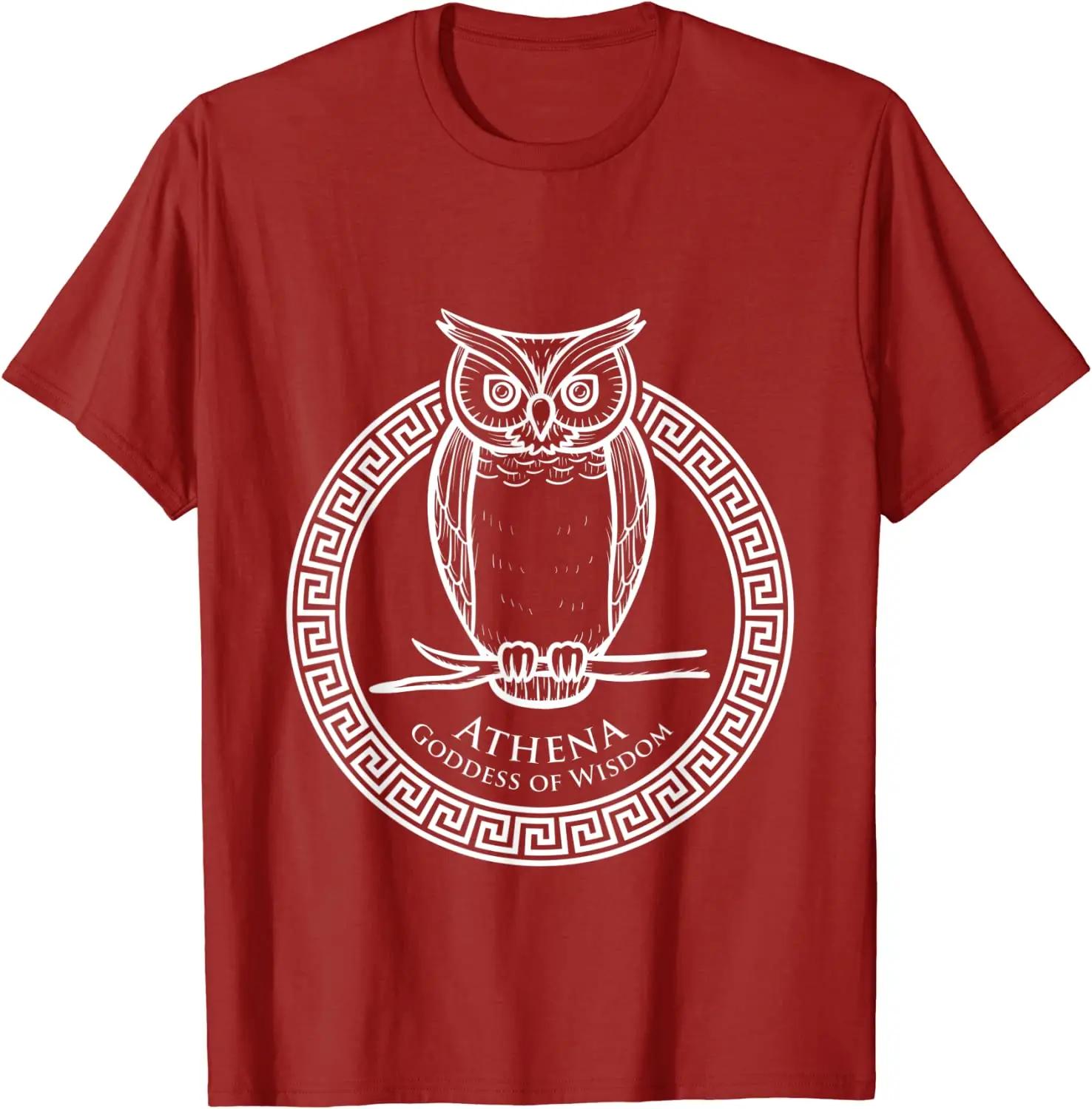 Athena Goddess of Wisdom Greek Mythology TShirt 100 Cotton ONeck Summer Short Sleeve Casual Mens Tshirt Size S3XL S