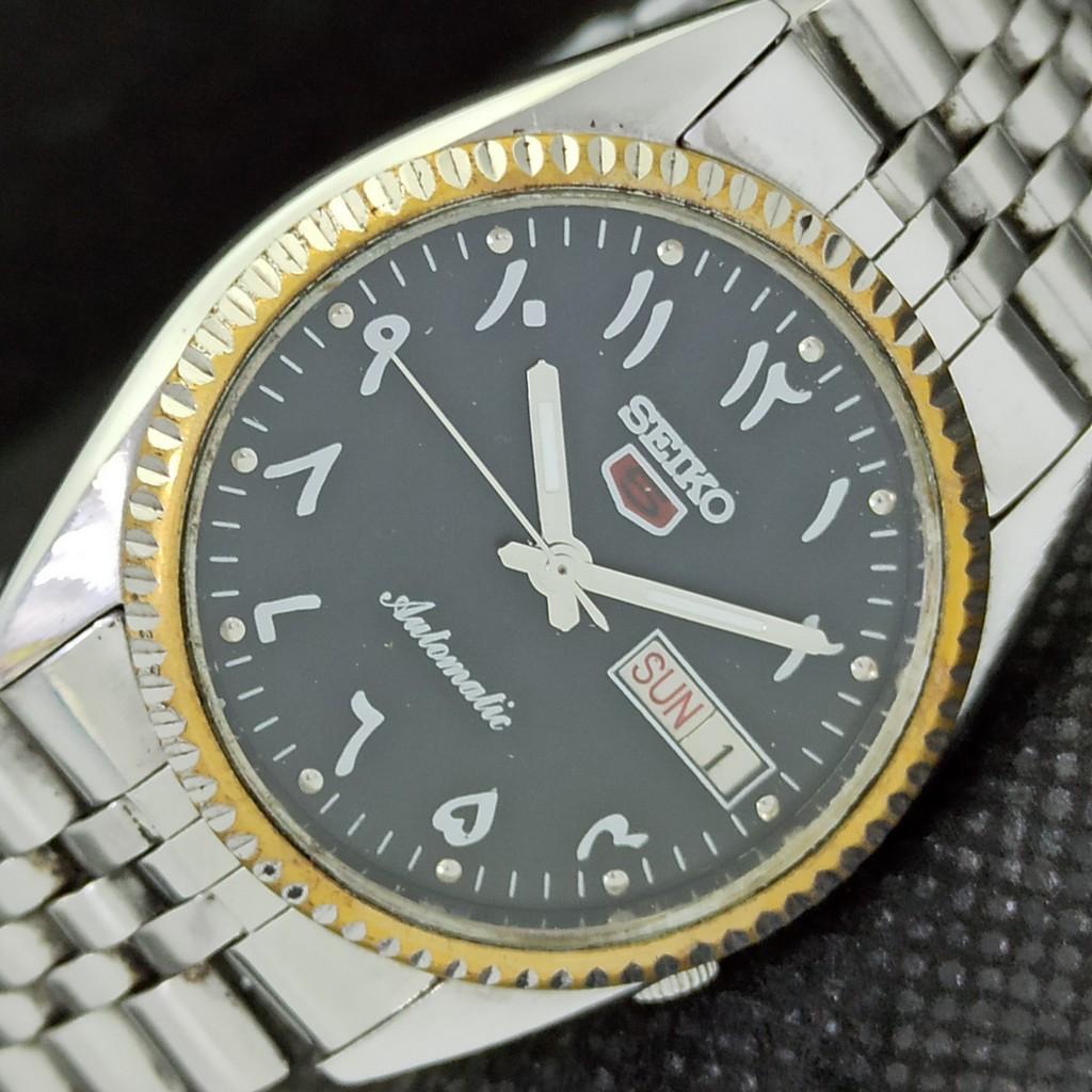 

Б/У винтажные автоматические японские мужские часы SEIKO 5 D/D с арабским узором a 534o-a283637-9 SKU534o-a283637-1