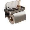 Punch-free Bathroom Tissue Self Baffle Design Tissue Roll Hanger Toilet Paper Holder  Home