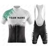 Abbigliamento da Ciclismo Personalizzato con Nome Squadra Uomo Set da Ciclismo Abbigliamento per Bici Traspirante Anti-UV Abbigliamento da Bicicletta Set Maglia da Ciclismo a Manica Corta