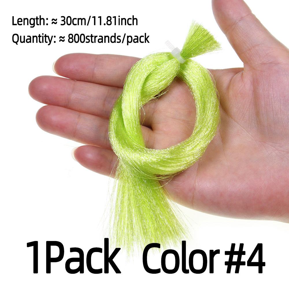 1Pack High Light Fluoro Fiber Fly Tying Material Ultra Fine Flashabou Tinsel For Streamer Bass Trout Sea Fishing Lures Baits
