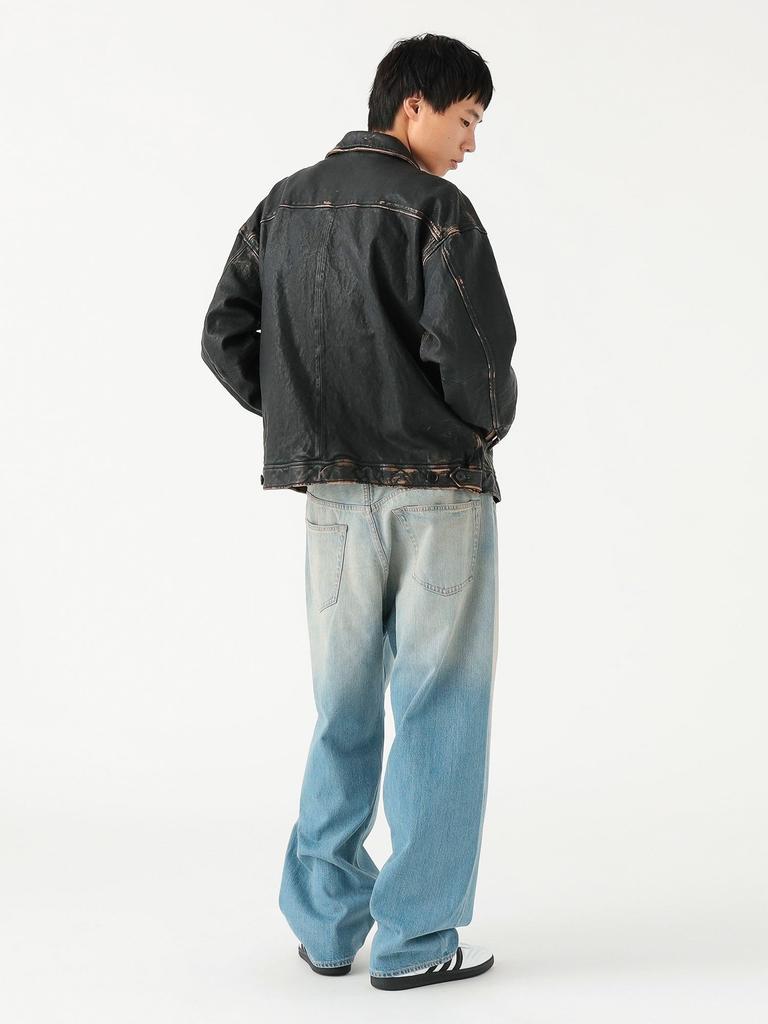 Beams Wijde Pasvorm Jeans Maat 11210299791 Herenbroek, MID_BLUE, L,