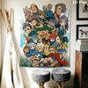 Arazzo da Parete Calcio Inazuma Eleven Appeso Estetico alla Parete Coperta in Tessuto Stampato Arazzi Decorativi per Camera da Letto Soggiorno Decorazioni per la Casa